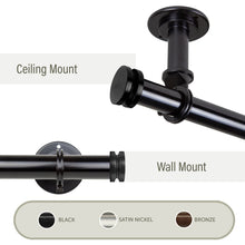 Load image into Gallery viewer, Bun 1&quot; Ceiling Curtain Rod/ Room Divider
