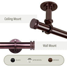 Load image into Gallery viewer, Bun 1&quot; Ceiling Curtain Rod/ Room Divider
