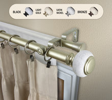 Load image into Gallery viewer, Vernon 1&quot; Double Curtain Rod
