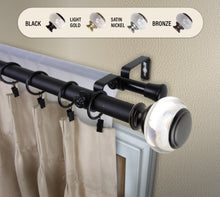 Load image into Gallery viewer, Ironwood 1&quot; Double Curtain Rod
