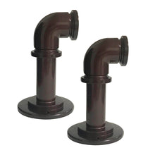 Load image into Gallery viewer, Industrial Pipe End Brackets for 1&quot; Rod (Pair)
