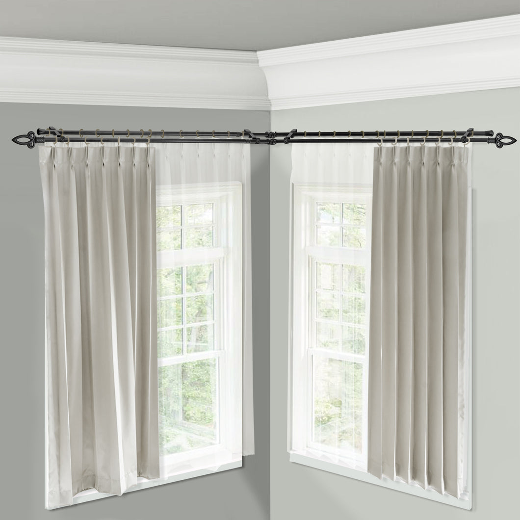Spire Double Corner Curtain Rod