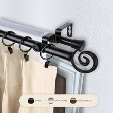 Load image into Gallery viewer, Spiral 13/16&quot; Double Curtain Rod
