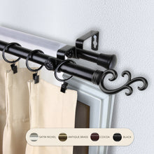 Load image into Gallery viewer, Swan 13/16&quot; Double Curtain Rod
