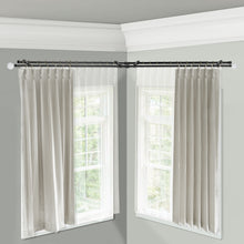 Load image into Gallery viewer, Faceted Double Corner Curtain Rod
