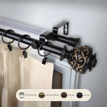 Load image into Gallery viewer, Eleanor 13/16&quot; Double Curtain Rod
