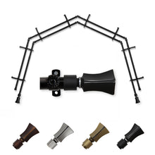 Load image into Gallery viewer, Fort 13/16&quot; 4-Sided Double Bay Curtain Rod
