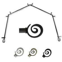 Load image into Gallery viewer, Spiral 13/16&quot; 4-Sided Bay Curtain Rod
