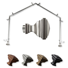 Load image into Gallery viewer, Eudora 13/16&quot; 4-Sided Bay Curtain Rod
