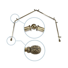 Load image into Gallery viewer, Forest 13/16&quot; 4-Sided Bay Curtain Rod
