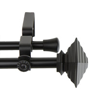 Load image into Gallery viewer, Quad 5/8&quot; Double Curtain Rod - Black
