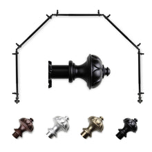 Load image into Gallery viewer, Sierra 13/16&quot; 5-Sided Bay Curtain Rod
