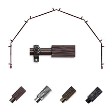 Load image into Gallery viewer, Alder 13/16&quot; 6-Sided Bay Curtain Rod
