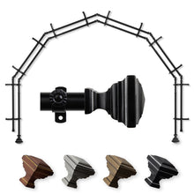 Load image into Gallery viewer, Eudora 13/16&quot; 6-Sided Double Bay Curtain Rod

