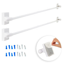 Load image into Gallery viewer, Self-adhesive or Wall Mounted Rod 9-16 inch (Set of 2)
