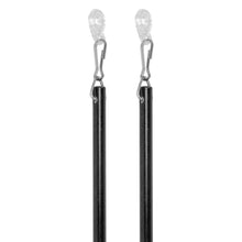 Load image into Gallery viewer, 3/8&quot; Fiberglass Baton with Snap and Adaptor 48&quot;, Black - 2PC
