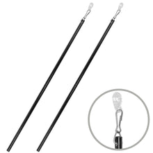 Load image into Gallery viewer, 3/8&quot; Fiberglass Baton with Snap and Adaptor 48&quot;, Black - 2PC
