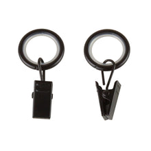 Load image into Gallery viewer, 5/8&quot; Noise-Canceling Curtain Rings w/Clip (Set of 10)
