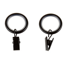 Load image into Gallery viewer, 7/8&quot; Noise-Canceling Curtain Rings w/Clip (Set of 10)
