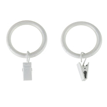 Load image into Gallery viewer, 1-1/4&quot; Noise-Canceling Curtain Rings w/Clip (Set of 10)
