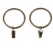 Load image into Gallery viewer, 1-7/8&quot; Noise-Canceling Curtain Rings w/Clip (Set of 10)
