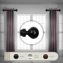 Load image into Gallery viewer, Sphere 1.5&quot; Side Curtain Rod (Set of 2)
