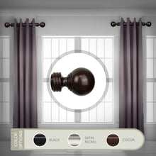 Load image into Gallery viewer, Sphere 1.5&quot; Side Curtain Rod (Set of 2)
