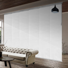 Load image into Gallery viewer, Embroidered Chiffon 6-Panel Single Rail Panel Track 70&quot;-130&quot;W x 91.4&quot;H, Panel width 23.5&quot;
