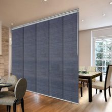 Load image into Gallery viewer, Spruce 5-Panel Single Rail Panel Track 58&quot;-110&quot;W, Panel width 23.5&quot; - 80% LIGHT-FILTERING

