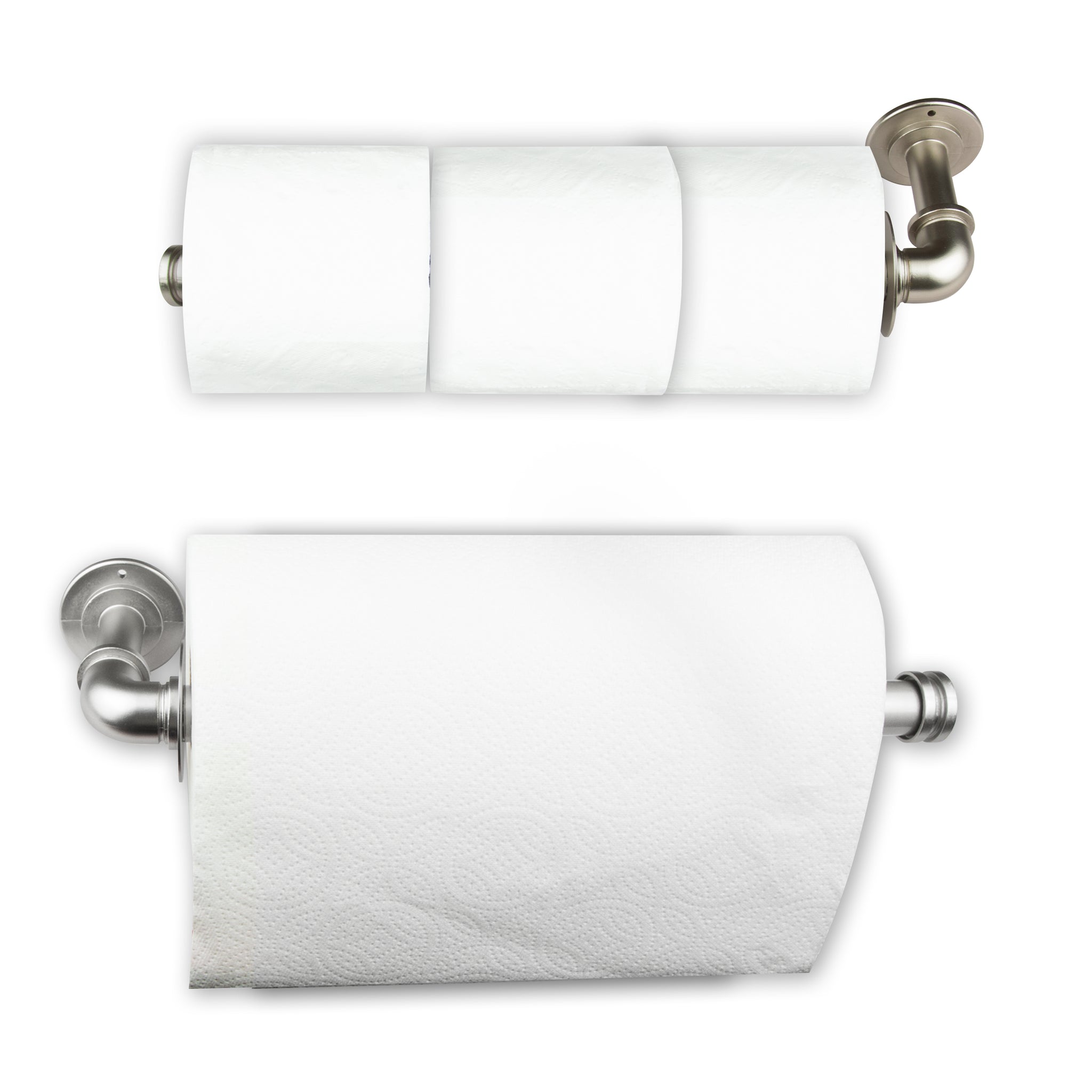 Triple Toilet Paper Storage/ Single Kitchen Towel Holder