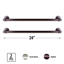Load image into Gallery viewer, Industrial Pipe Design 4-Piece Bathroom Accessories Set
