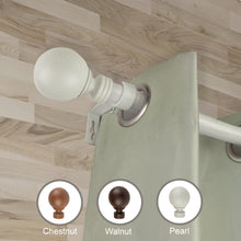 Load image into Gallery viewer, Globe Faux Wood Curtain Rod
