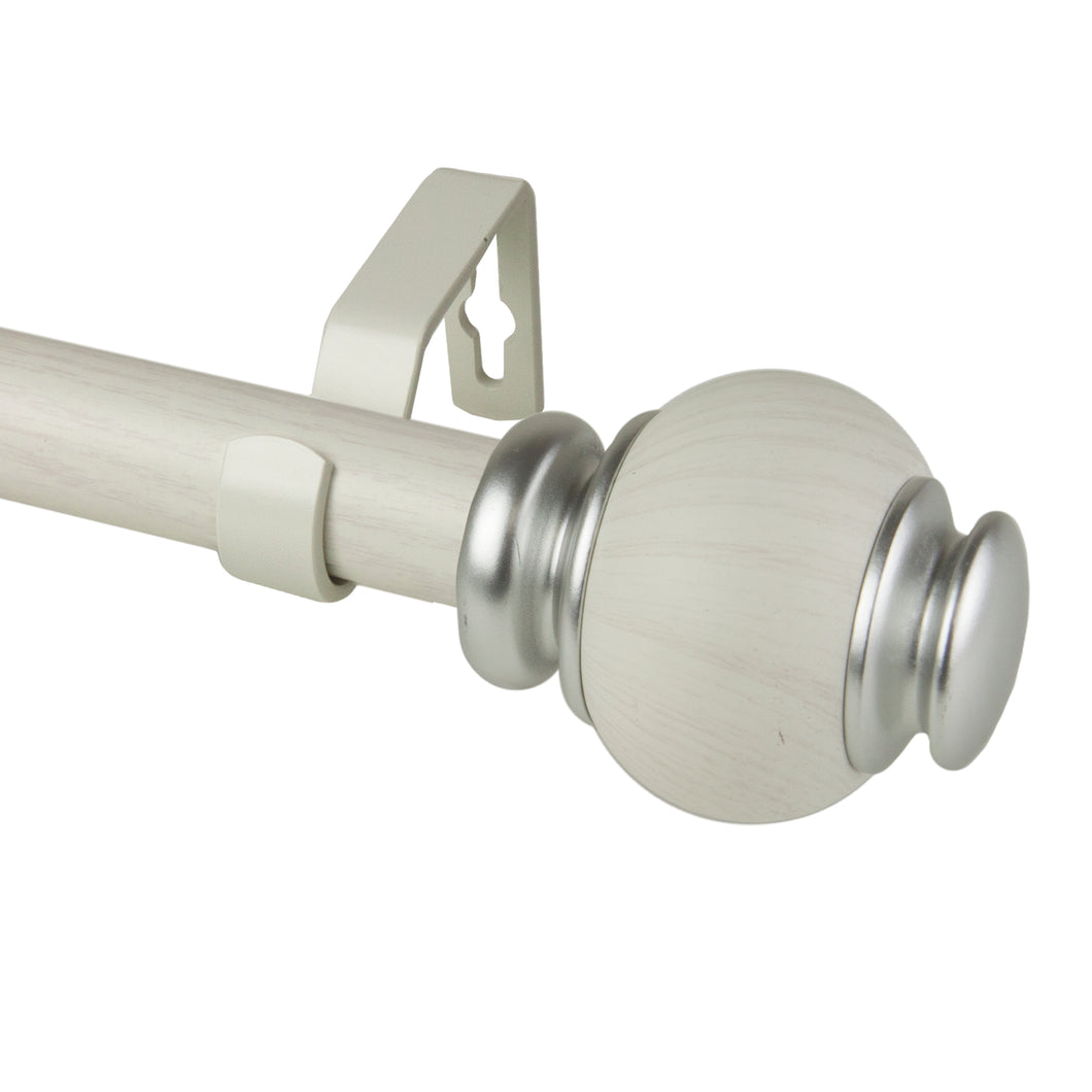 Marble Faux Wood Curtain Rod
