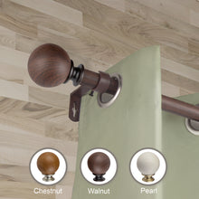 Load image into Gallery viewer, Finola Faux Wood Curtain Rod
