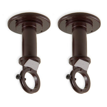 Load image into Gallery viewer, Industrial Pipe Wall/Ceiling Brackets for 1&quot; Rod (Pair)
