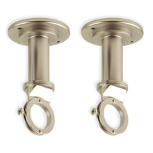 Load image into Gallery viewer, Industrial Pipe Wall/Ceiling Brackets for 1&quot; Rod (Pair)
